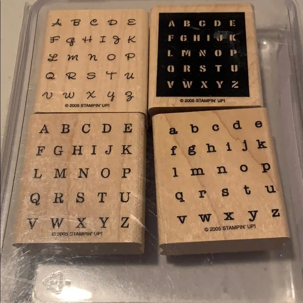 🎭 3/$25 - Stampin Up! Alphabits stamp set